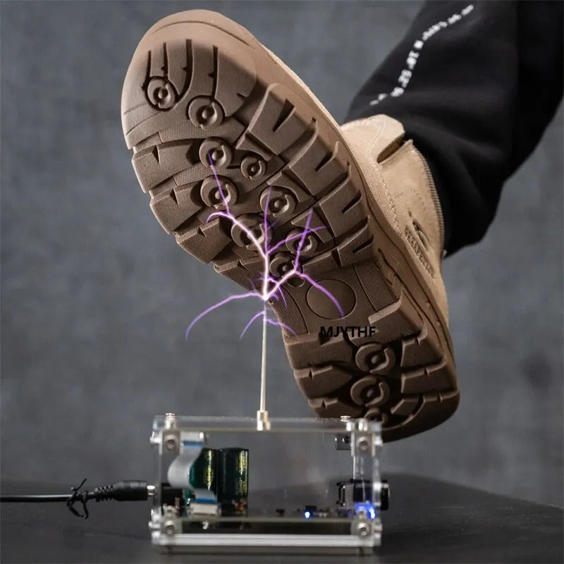Slip-On Steel-Toe Anti-Stab Safety Shoes