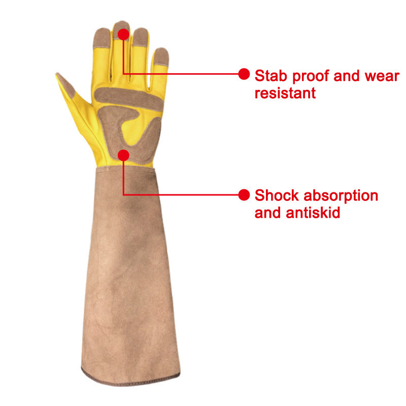 Cowhide Wear-Resistant Anti-Stab Safety Gloves