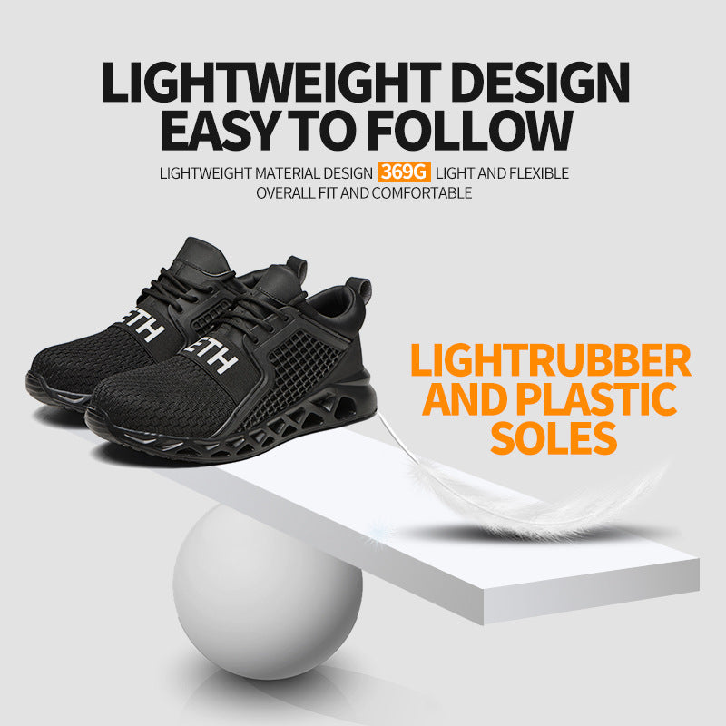 Fly-Woven Breathable Anti-Smash Safety Shoes