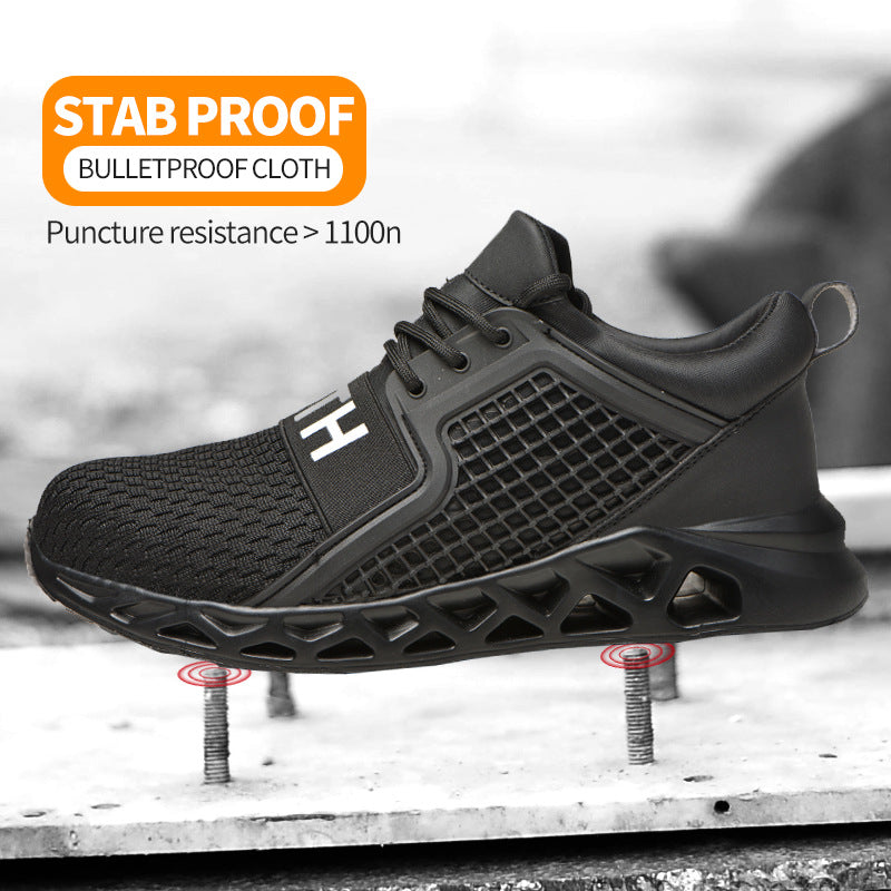 Fly-Woven Breathable Anti-Smash Safety Shoes