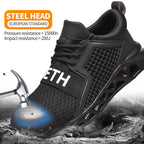 Fly-Woven Breathable Anti-Smash Safety Shoes