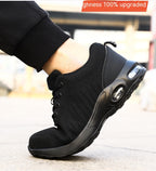 Steel-Toe Flyknit Anti-Smash Safety Shoes