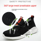Men’s Breathable Steel-Toe Lightweight Work Shoes