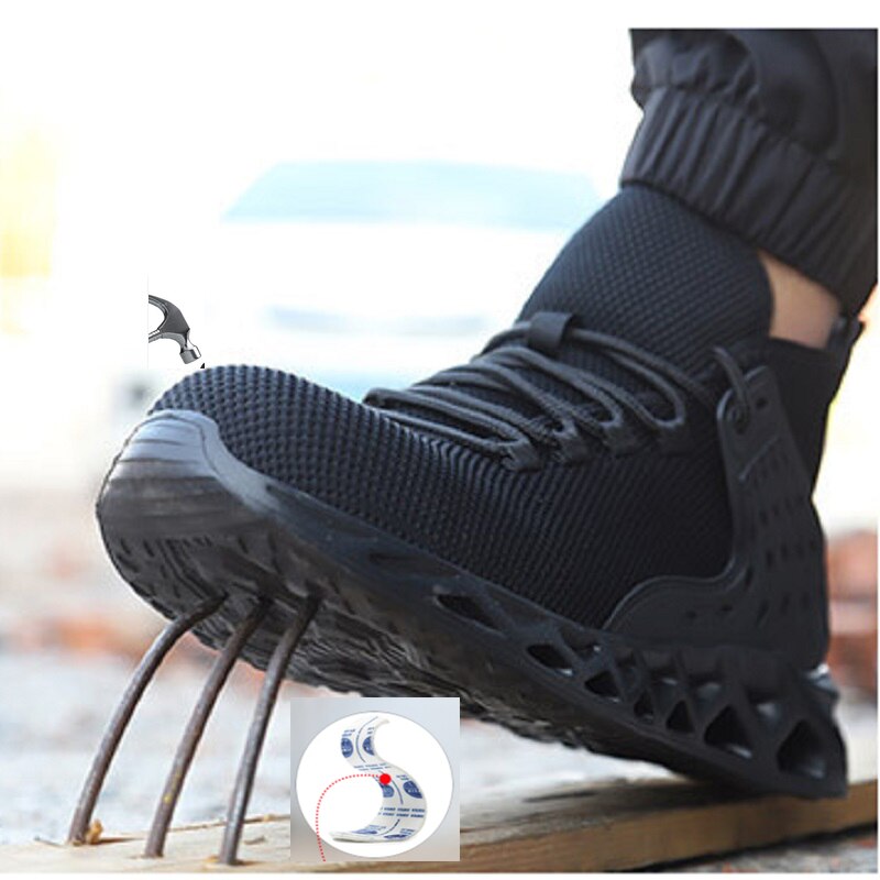 All-Season Steel-Toe Anti-Smash & Anti-Stab Work Safety Shoes