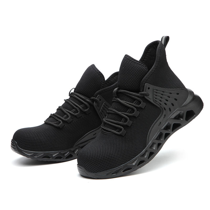 All-Season Steel-Toe Anti-Smash & Anti-Stab Work Safety Shoes