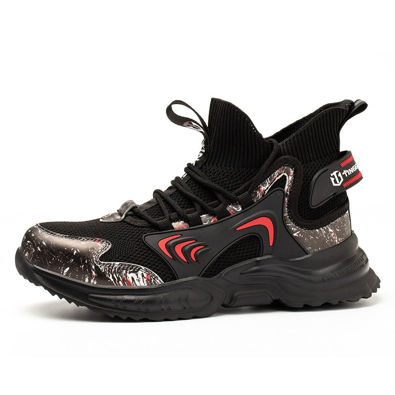 Men’s Lightweight Breathable Anti-Smash Casual Safety Shoes