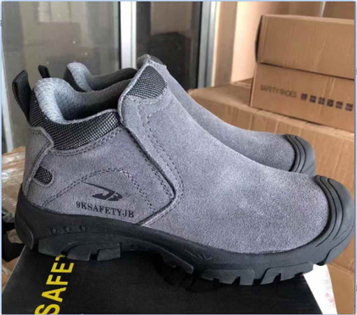 Slip-On Steel-Toe Anti-Stab Safety Shoes