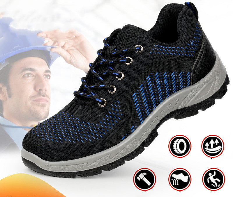 Breathable Flyknit Anti-Static Safety Shoes (Anti-Smash & Anti-Stab)