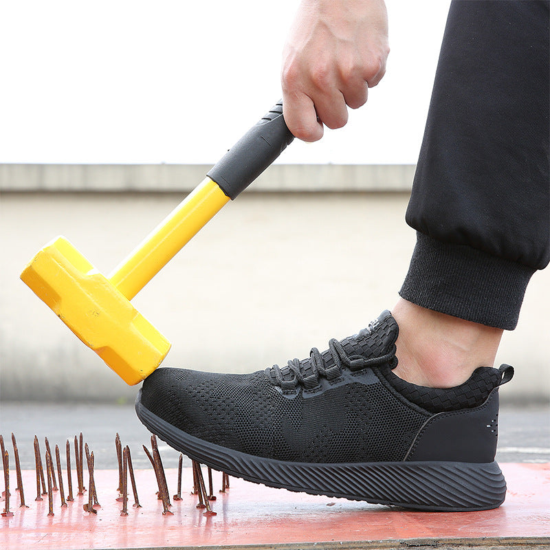 Lightweight Breathable Smash & Stab-Proof Safety Shoes