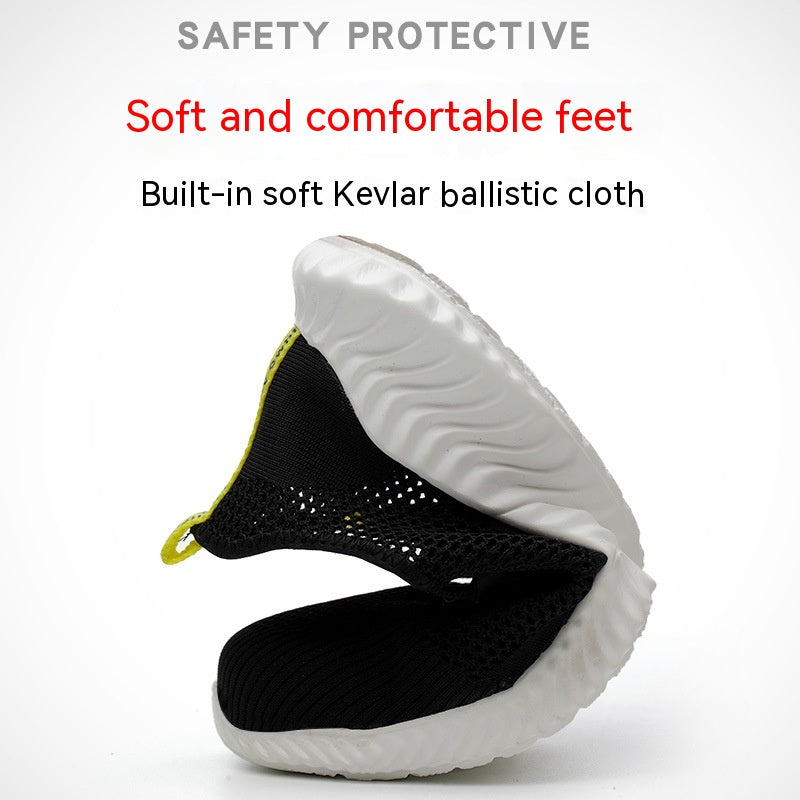 Men’s Breathable Steel-Toe Lightweight Work Shoes