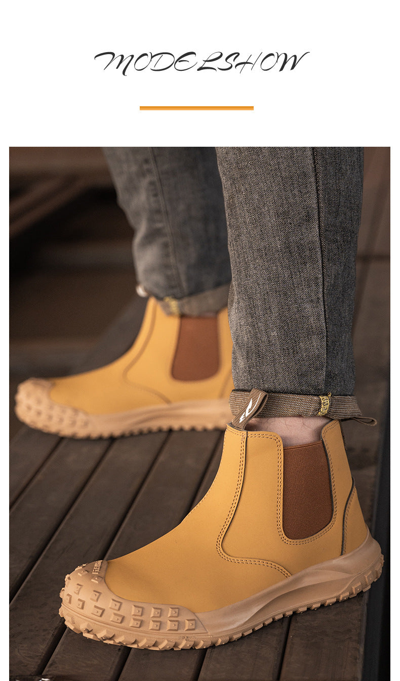 Plus Size Steel-Toe Anti-Smash & Anti-Stab Safety Shoes