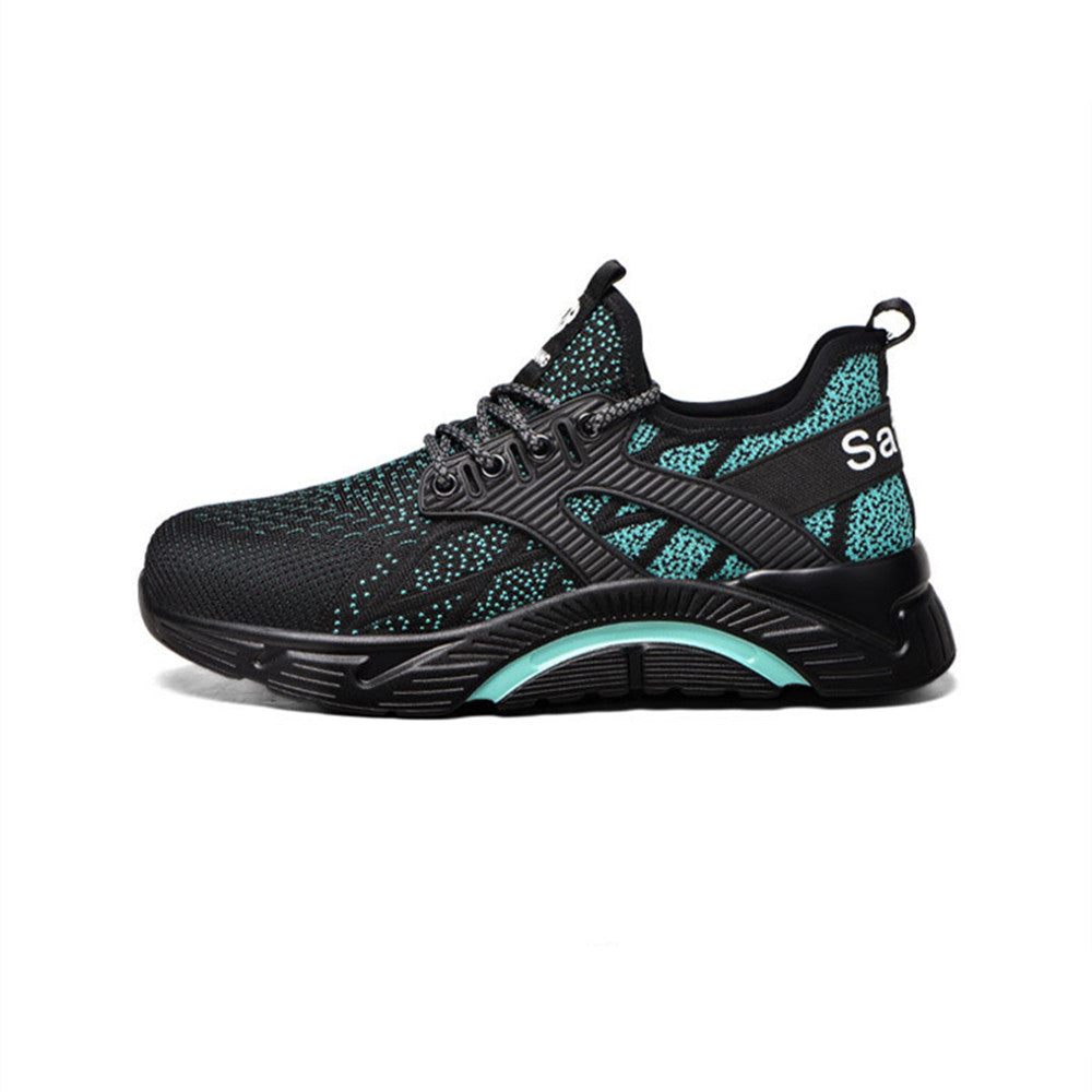 Summer Breathable Steel-Toe Lightweight Safety Shoes (Anti-Smash & Anti-Stab)