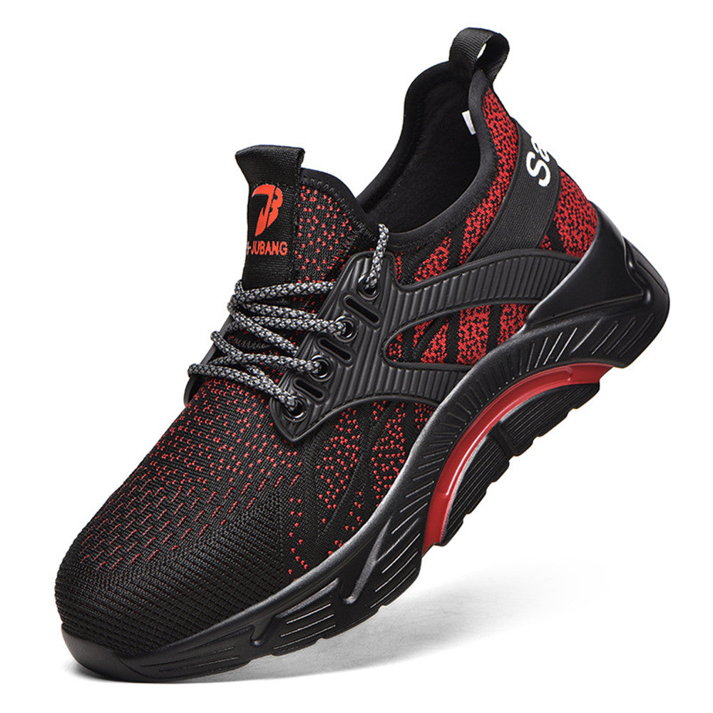Summer Breathable Steel-Toe Lightweight Safety Shoes (Anti-Smash & Anti-Stab)