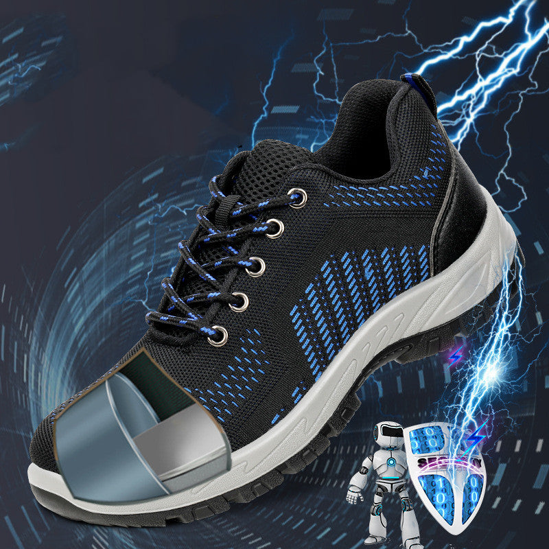 Breathable Flyknit Anti-Static Safety Shoes (Anti-Smash & Anti-Stab)