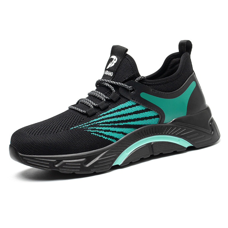 Summer Breathable Steel-Toe Anti-Smash Safety Shoes