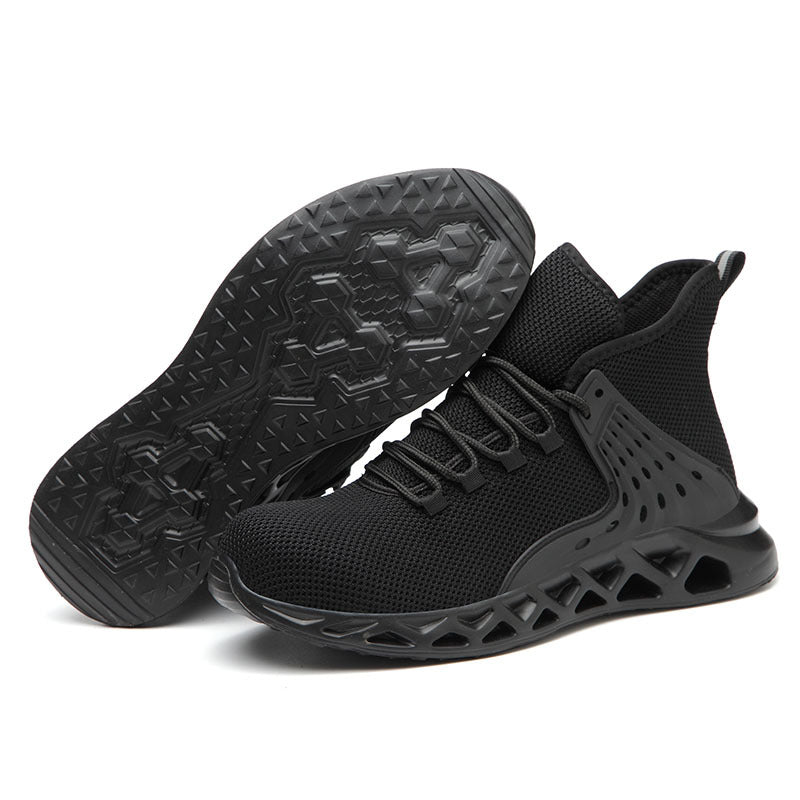 All-Season Steel-Toe Anti-Smash & Anti-Stab Work Safety Shoes