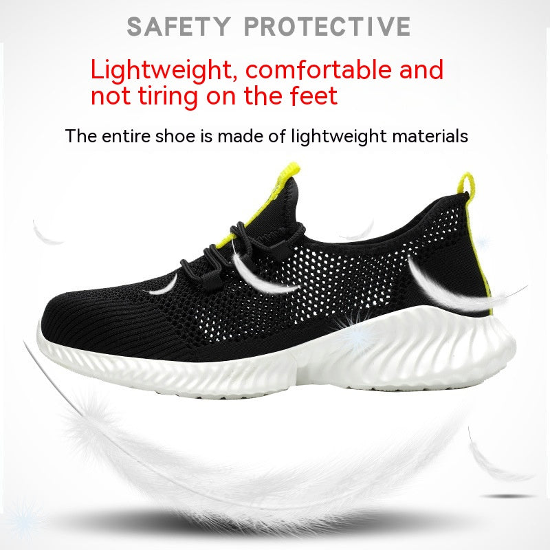 Men’s Breathable Steel-Toe Lightweight Work Shoes