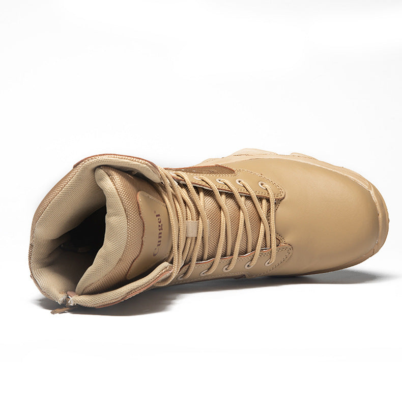 High-Top Breathable Steel-Toe Tactical Safety Shoes (Anti-Smash & Anti-Stab)