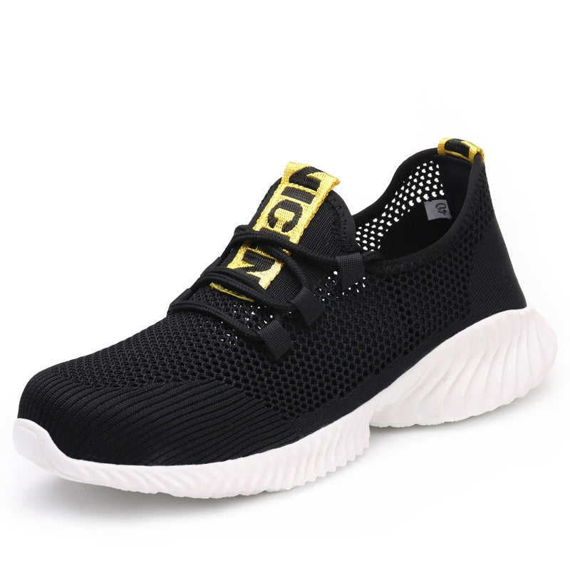 Men’s Breathable Steel-Toe Lightweight Work Shoes