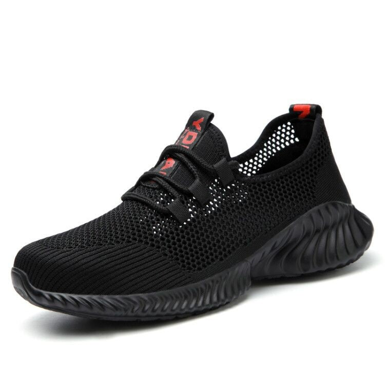 Men’s Breathable Steel-Toe Lightweight Work Shoes