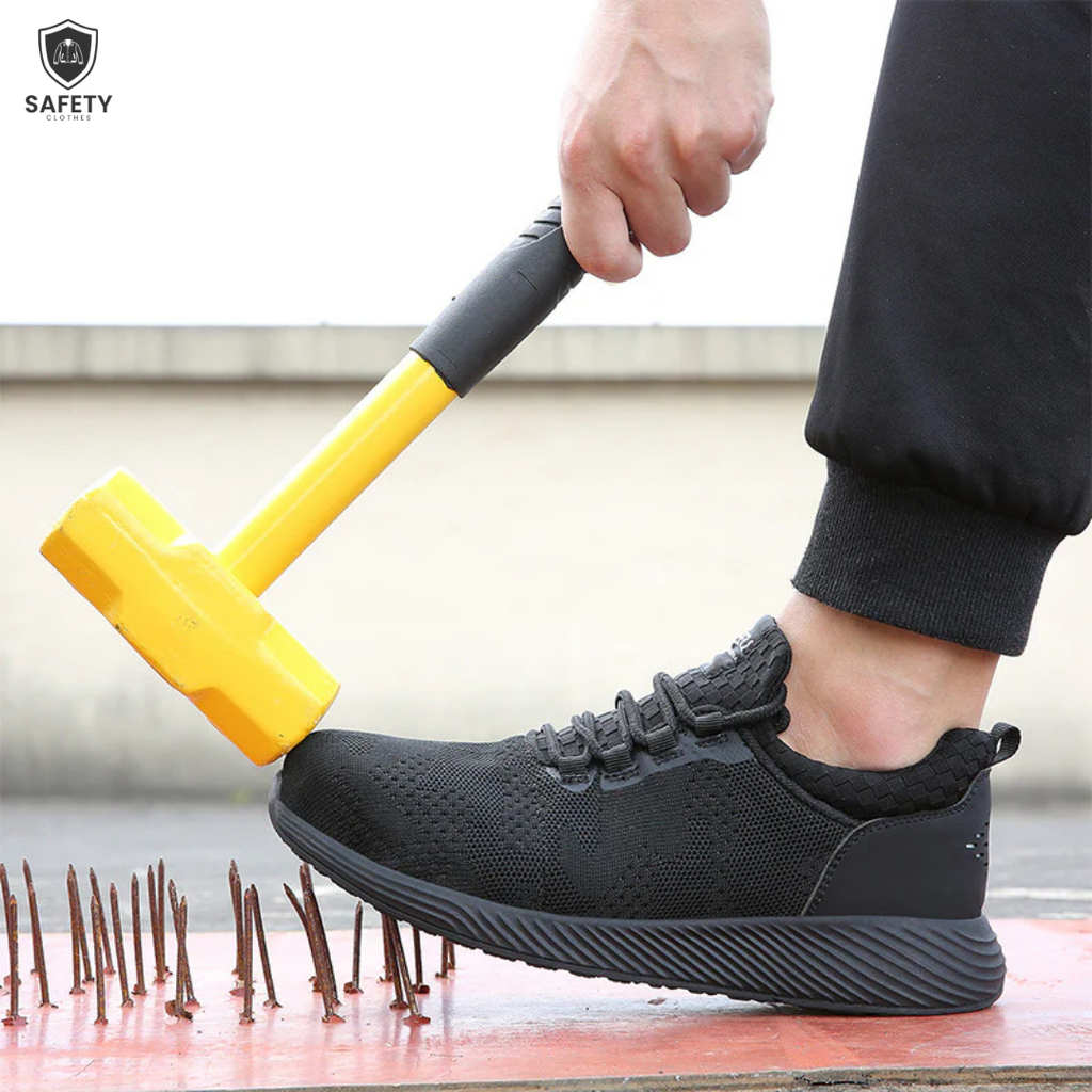 Lightweight Breathable Smash & Stab-Proof Safety Shoes