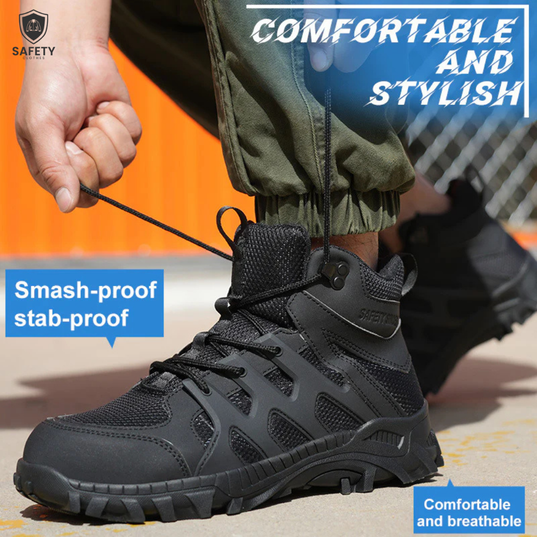 Men’s Wear-Resistant Anti-Stab Safety Boots
