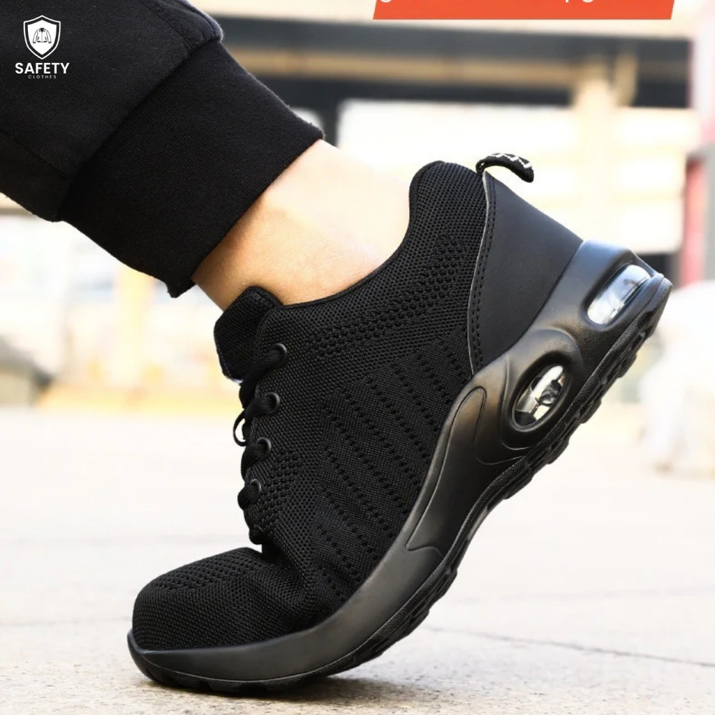 Steel-Toe Flyknit Anti-Smash Safety Shoes