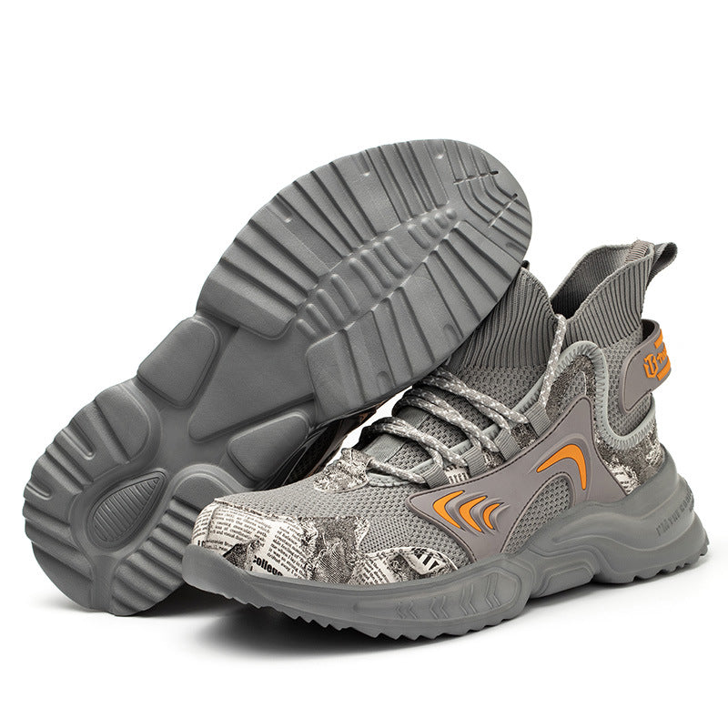 Men’s Lightweight Breathable Anti-Smash Casual Safety Shoes