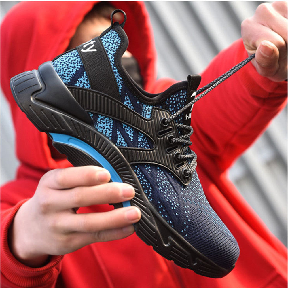 Summer Breathable Steel-Toe Lightweight Safety Shoes (Anti-Smash & Anti-Stab)