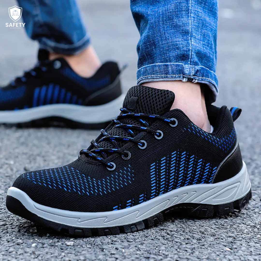 Breathable Flyknit Anti-Static Safety Shoes (Anti-Smash & Anti-Stab)