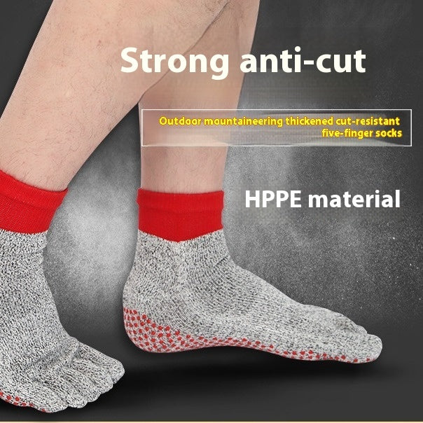 Cut-Resistant Non-Slip Outdoor Toe Socks