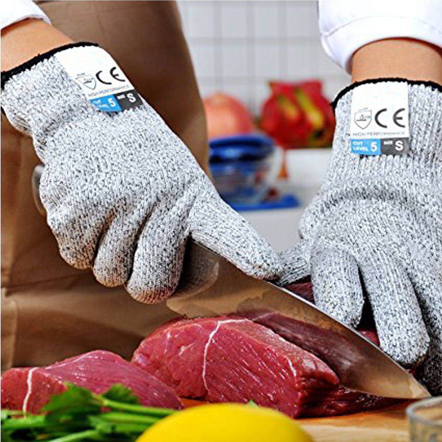 Cut-Resistant Kitchen Safety Gloves