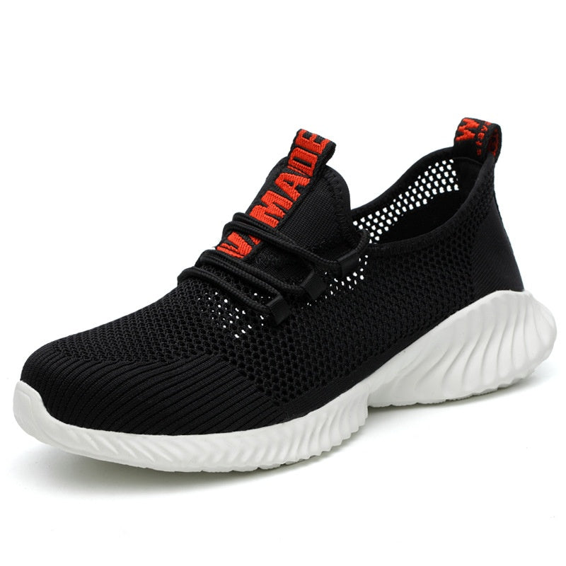 Men’s Breathable Steel-Toe Lightweight Work Shoes