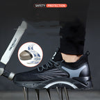 Summer Breathable Steel-Toe Anti-Smash Safety Shoes