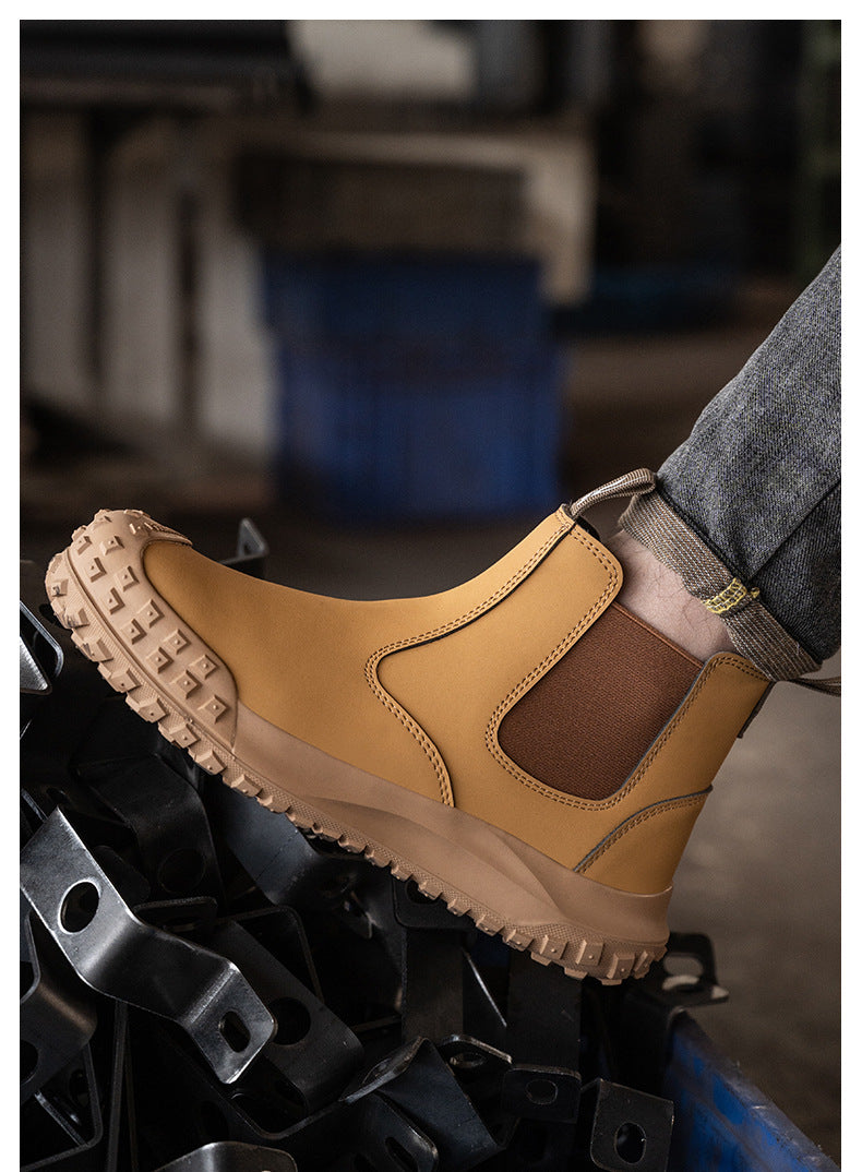 Plus Size Steel-Toe Anti-Smash & Anti-Stab Safety Shoes