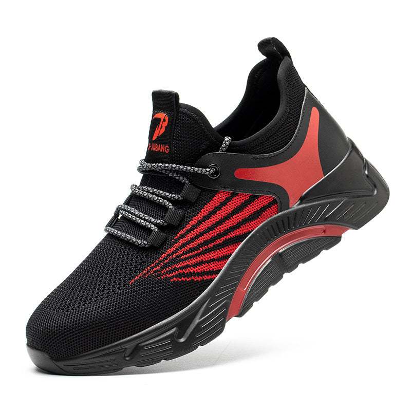 Summer Breathable Steel-Toe Anti-Smash Safety Shoes