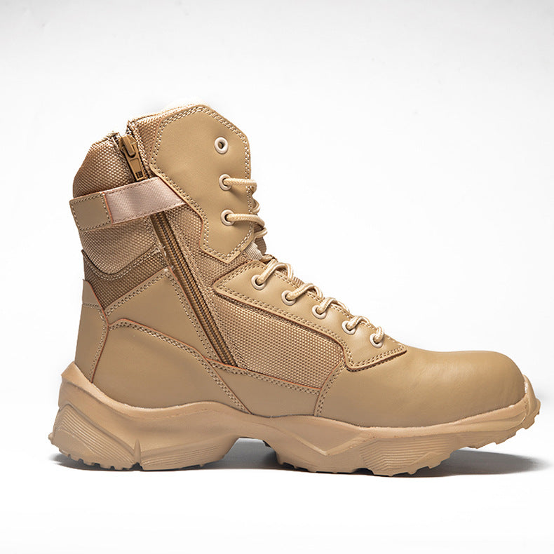 High-Top Breathable Steel-Toe Tactical Safety Shoes (Anti-Smash & Anti-Stab)