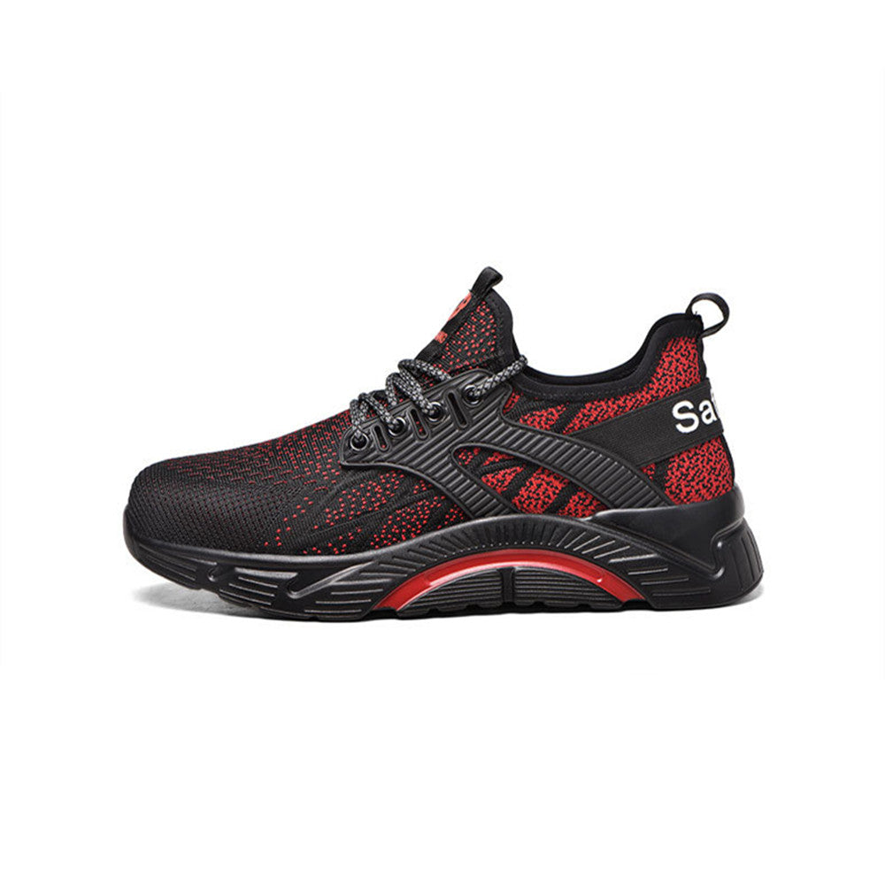 Summer Breathable Steel-Toe Lightweight Safety Shoes (Anti-Smash & Anti-Stab)