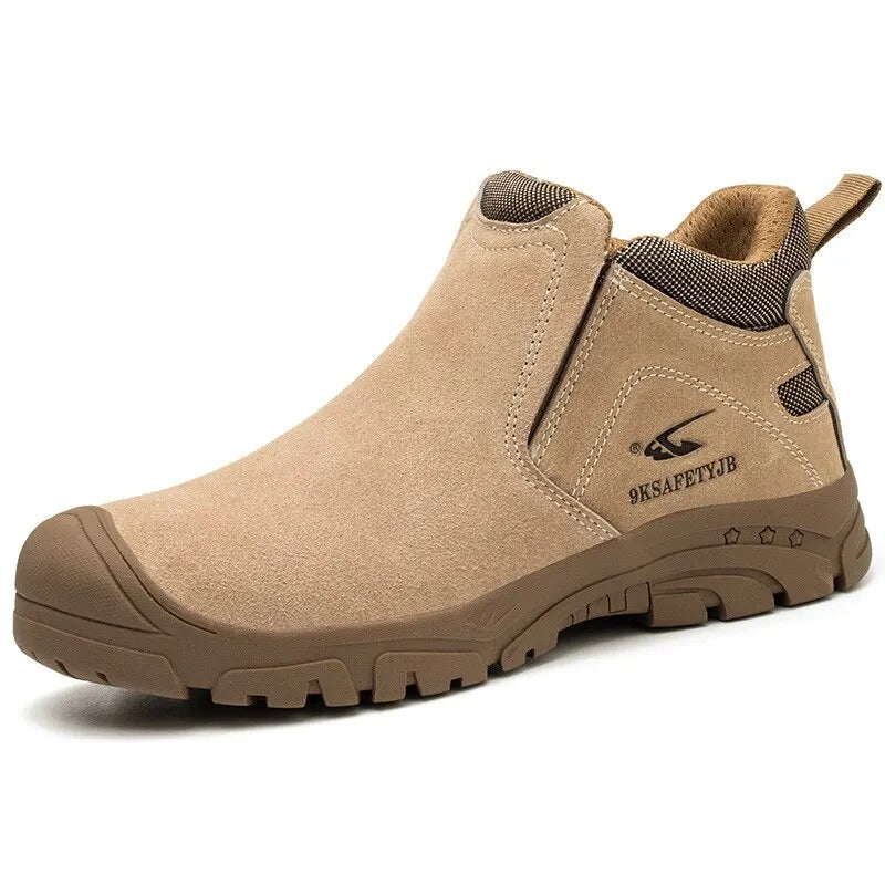 Slip-On Steel-Toe Anti-Stab Safety Shoes
