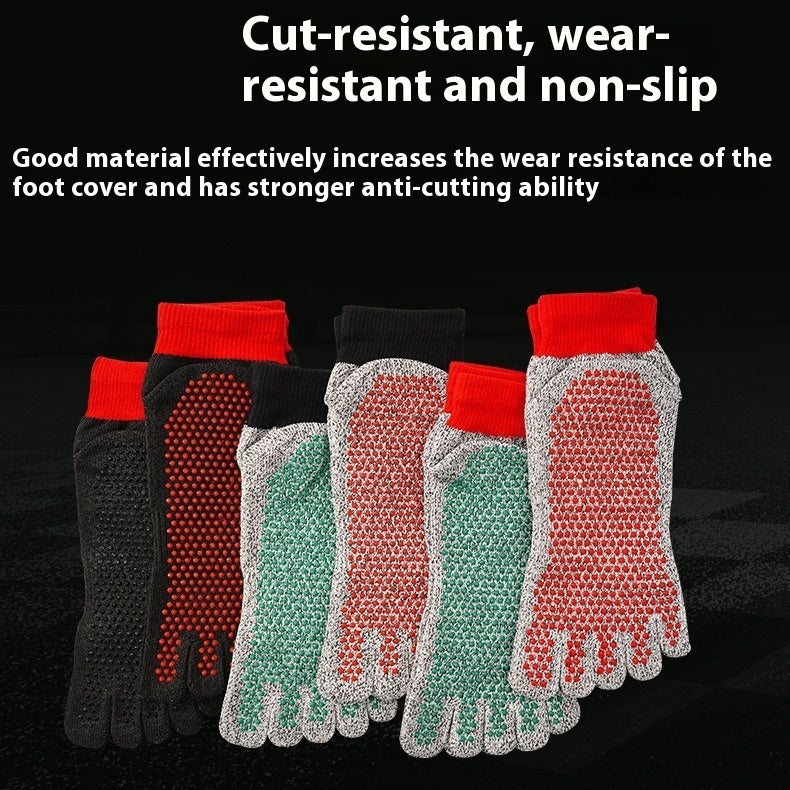 Cut-Resistant Non-Slip Outdoor Toe Socks